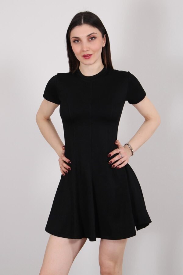 Black Flounce Dress